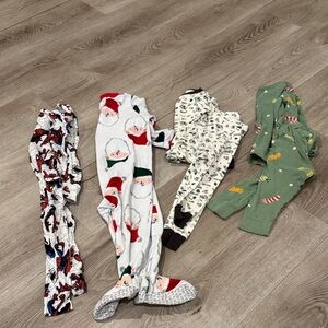 Carter's Kids Pajamas Set - Red, White, Green, Black